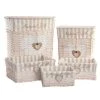 ITEM International Paniers Et Corbeilles Set 5 Corbeilles En Osier -Rangements déco Soldes set 5 corbeilles en osier