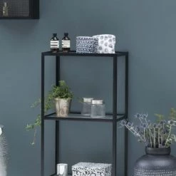 Maison Tilleul Rangements Salle De Bain Set De 2 Bocaux En Verre Et Laiton Argent -Rangements déco Soldes set de 2 bocaux en verre et laiton argent 4