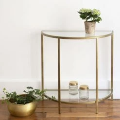 Maison Tilleul Rangements Salle De Bain Set De 2 Bocaux En Verre Et Laiton Or -Rangements déco Soldes set de 2 bocaux en verre et laiton or 3