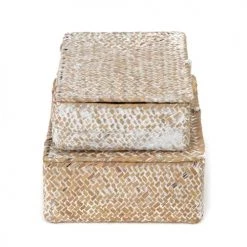 Compactor Set De 2 Boîtes De Rangement En Jonc De Mer Tressé 13 Compactor Set De 2 Boîtes De Rangement En Jonc De Mer Tressé -Rangements déco Soldes set de 2 boites de rangement en jonc de mer tresse 5