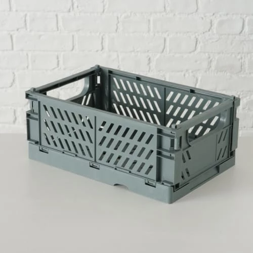 Wadiga Boîtes Set De 2 Caisses Pliables En Plastique Recyclé Gris Style Cagettes 6 Wadiga Boîtes Set De 2 Caisses Pliables En Plastique Recyclé Gris Style Cagettes – Image 4