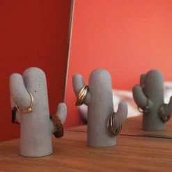 Gone's Rangements à Bijoux Set De 2 Portes-bijoux En Béton H8cm -Rangements déco Soldes set de 2 portes bijoux en beton h8cm 2