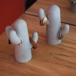 Gone's Rangements à Bijoux Set De 2 Portes-bijoux En Béton H8cm -Rangements déco Soldes set de 2 portes bijoux en beton h8cm 3