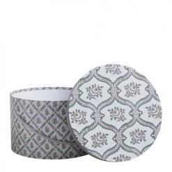 Mathilde M Set De 3 Boîtes à Chapeaux Paradis Fleuri -Rangements déco Soldes set de 3 boites a chapeaux paradis fleuri 2