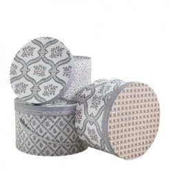 Mathilde M Set De 3 Boîtes à Chapeaux Paradis Fleuri