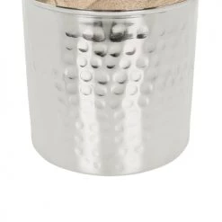 Beliani Set De 3 Boîtes Décoratives Argentées -Rangements déco Soldes set de 3 boites decoratives argentees 5