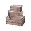 Wadiga Boîtes Set De 3 Caisses En Bois Et Métal Avec Messages 2 Wadiga Boîtes Set De 3 Caisses En Bois Et Métal Avec Messages -Rangements déco Soldes set de 3 caisses en bois et metal avec messages