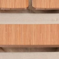 Wadiga Rangements Salle De Bain Set De 4 Paniers De Rangement En Bambou Pour Salle De Bain -Rangements déco Soldes set de 4 paniers de rangement en bambou pour salle de bain 2