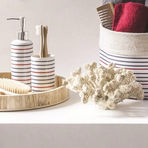 Guy Levasseur Rangements Salle De Bain Set De Salle De Bain Distributeur Et Porte Savon Céramique Blanc 4 Guy Levasseur Rangements Salle De Bain Set De Salle De Bain Distributeur Et Porte Savon Céramique Blanc – Image 2