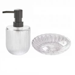 Guy Levasseur Rangements Salle De Bain Set De Salle De Bain Distributeur Et Porte Savon En Verre