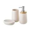 Wadiga Rangements Salle De Bain Set Salle De Bain Céramique Blanche Et Bambou - 3 Pièces 2 Wadiga Rangements Salle De Bain Set Salle De Bain Céramique Blanche Et Bambou - 3 Pièces -Rangements déco Soldes set salle de bain ceramique blanche et bambou 3 pieces