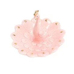 Amadeus Rangements à Bijoux Statuette Porte-bijoux Paon Blanc -Rangements déco Soldes statuette porte bijoux paon rose 3
