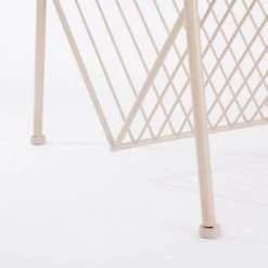 Mica Decorations Porte-revues Et Caisses Table Porte-revues En Verre Et Métal Noir -Rangements déco Soldes table porte revues en verre et metal rose 2