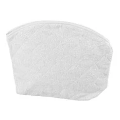 Sensei Maison Rangements Salle De Bain Trousse De Toilette En éponge Poudre 30x25 Cm -Rangements déco Soldes trousse de toilette en eponge blanc 30x25 cm