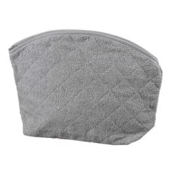 Sensei Maison Rangements Salle De Bain Trousse De Toilette En éponge Blanc 30x25 Cm -Rangements déco Soldes trousse de toilette en eponge gris perle 30x25 cm 1