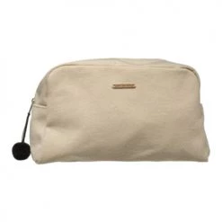 Five Simply Smart Rangements Salle De Bain Trousse De Toilette + Pochette Beige à Pompons -Rangements déco Soldes trousse de toilette pochette beige a pompons 3