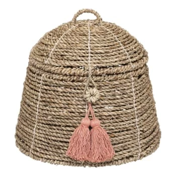 Decoratie Rangements Salle De Bain Vanity Roseau Naturel Blanc 7 Decoratie Rangements Salle De Bain Vanity Roseau Naturel Blanc – Image 5